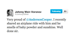 Illustration for article titled 'Wait,' Says Twitter; 'Anderson Cooper Is Gay? Like Gay Gay?'